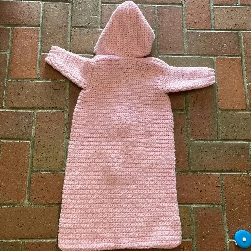 Pink‎ Crochet Sack 6-9mo